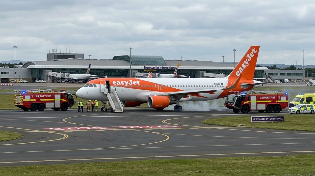 EasyJet Flight U2238 Emergency Landing Newcastle
